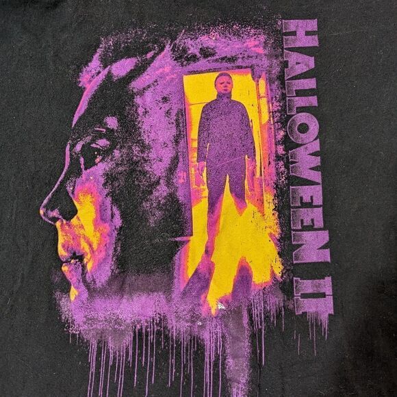 Halloween II Black Graphic Tee Shirt - Picture 2 of 3